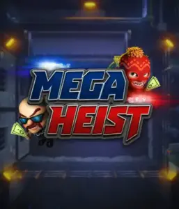 Step into the exciting world of the Mega Heist game by Relax Gaming, highlighting mischievous characters ready to undertake a bank heist. This image portrays the drama of the heist with its dramatic logo and a shadowy vault backdrop. Ideal for those who enjoy adventure-themed slots, offering a gripping gaming experience. 